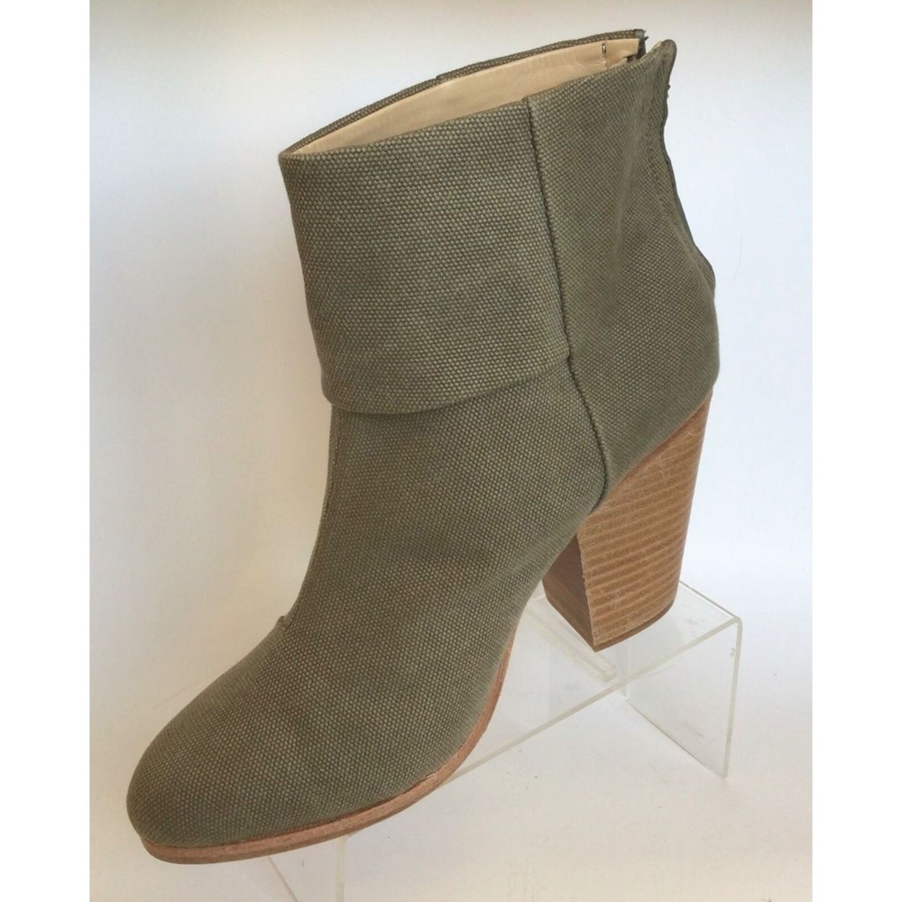 NEW RAG & BONE Stonewall Green Classic Newbury Ankle Boots (Size 40) - MSRP $495 - Picture 5 of 11
